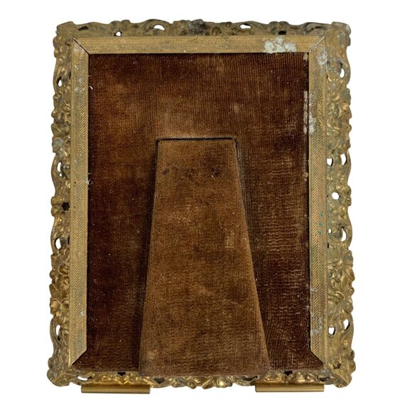 ANTIQUE 19th Century French Gold Plated Picture Frame Ornate Rococo Decor FLAW - Picture 2 of 13